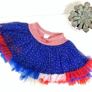 Toddler Red, White and Blue Tutu Skirts
